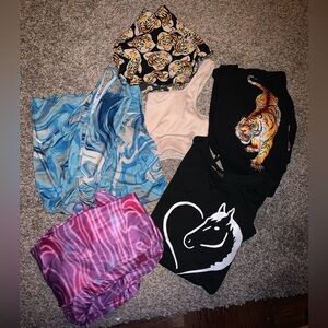 Clothing Lot Bundle Baddie Y2K Dress Lounge Tiger Horse Bodysuit
